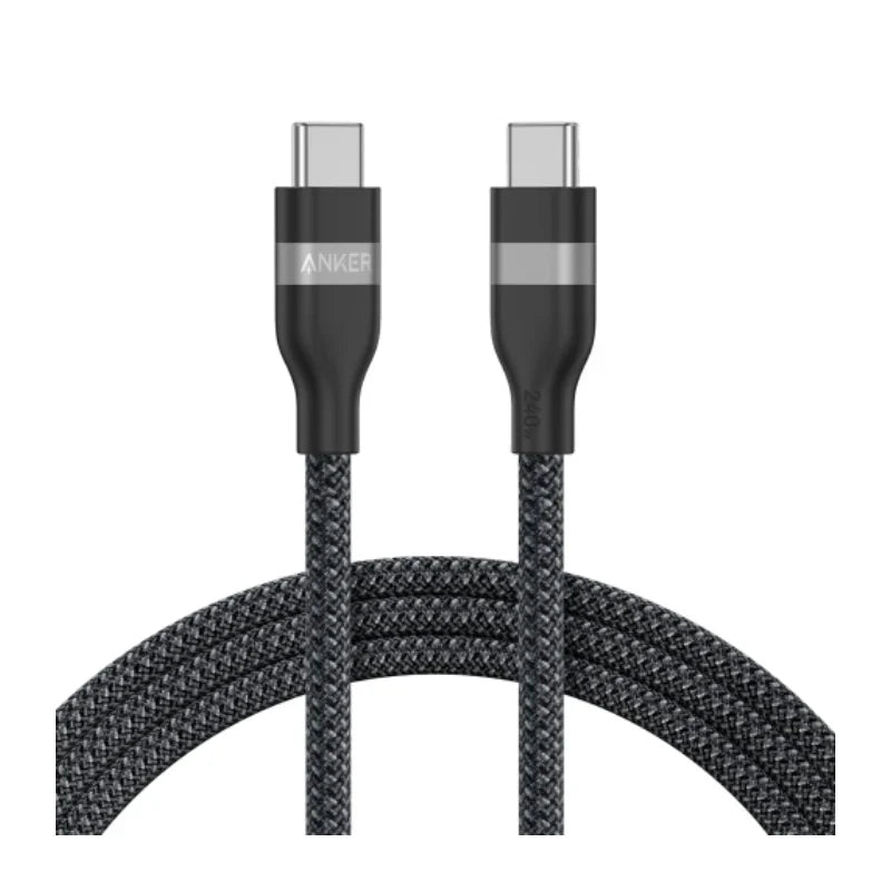 Anker USB-C to USB-C Upcycled Braided Cable - 240W / 1.8 Meter / Black