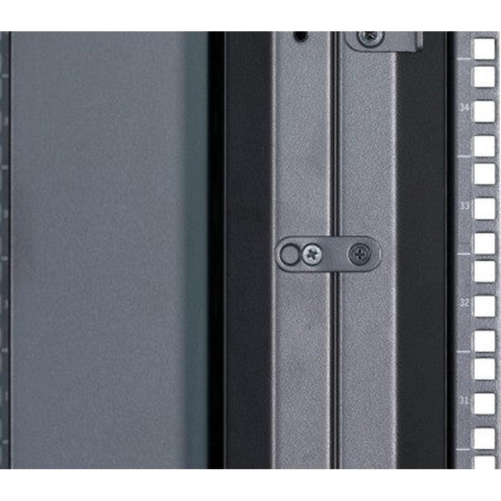 Apc 42U Easy Rack Cabinet, Dimension 800Mmx800Mm, 19'' Bracket Width, With Roof / Side Panel / Castors, Feet And 4 Brackets, No Bottom, Black | Er8282