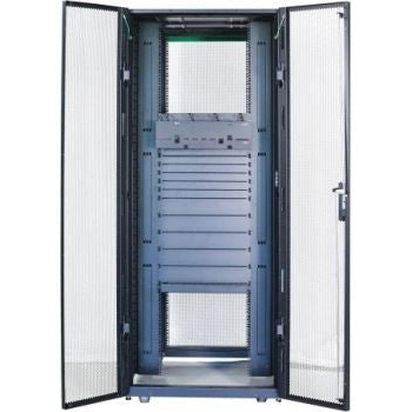 Apc 42U Easy Rack Cabinet, Dimension 800Mmx800Mm, 19'' Bracket Width, With Roof / Side Panel / Castors, Feet And 4 Brackets, No Bottom, Black | Er8282