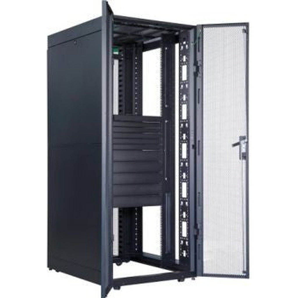 Apc 42U Easy Rack Cabinet, Dimension 800Mmx800Mm, 19'' Bracket Width, With Roof / Side Panel / Castors, Feet And 4 Brackets, No Bottom, Black | Er8282