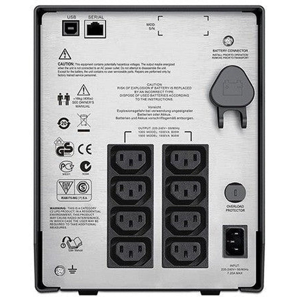Apc Smart-Ups, Line Interactive, 750Va, Tower, 230V, 6X Iec C13 Outlets, Smartconnect Port+Smartslot, Avr, Lcd (Smt750Ic)