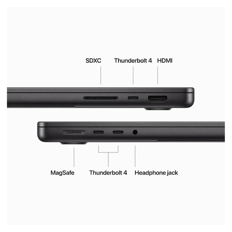 Apple MacBook Pro - 14.2" / M3 Max / 16-Core CPU / 40-Core GPU / 128GB RAM / 8TB SSD / Arb/Eng / Space Black / 1YW
