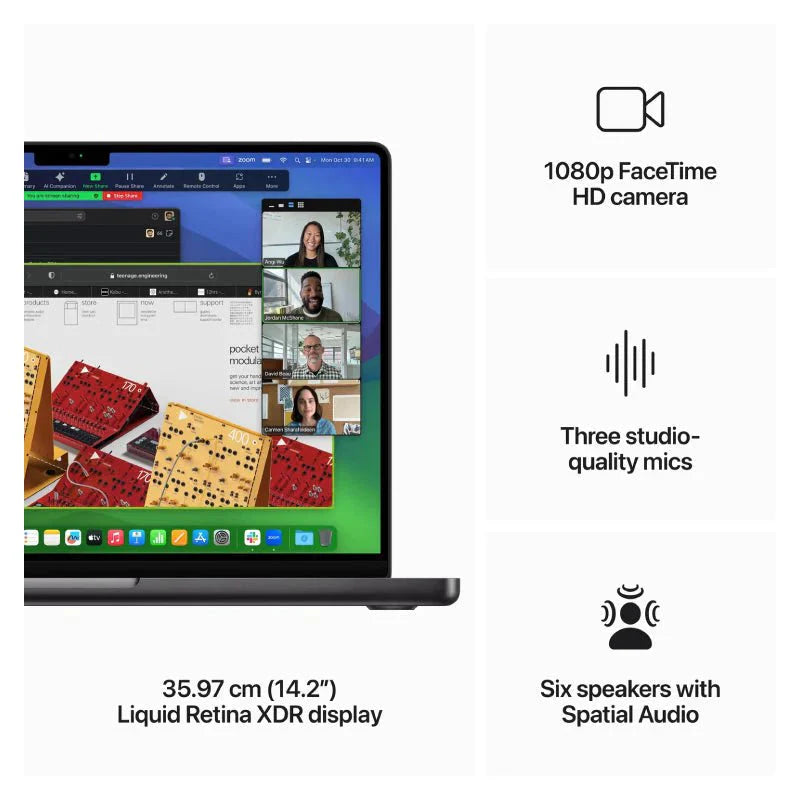 Apple MacBook Pro - 14.2" / M3 Max / 16-Core CPU / 40-Core GPU / 128GB RAM / 8TB SSD / Arb/Eng / Space Black / 1YW