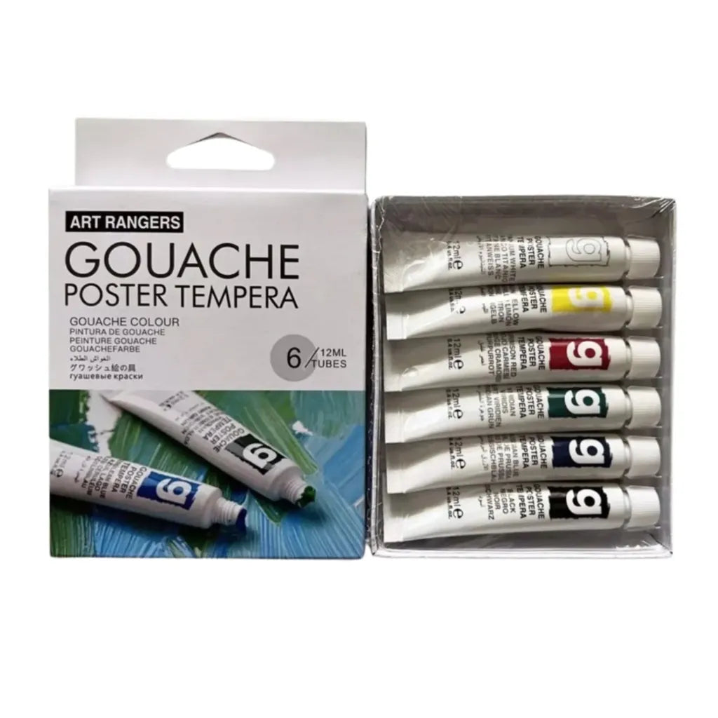 Art Ranger Gouache Color Set 12Ml  6Colors Eg0612C