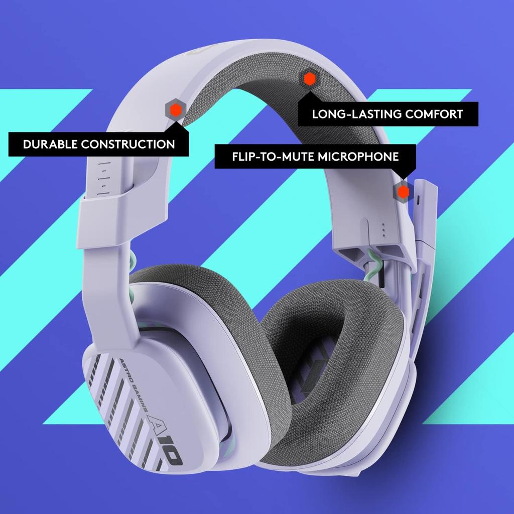 Astro A10 Gen 2 Playstation/Pc Ozone Over Ear Wired Gaming Headset - Lilac