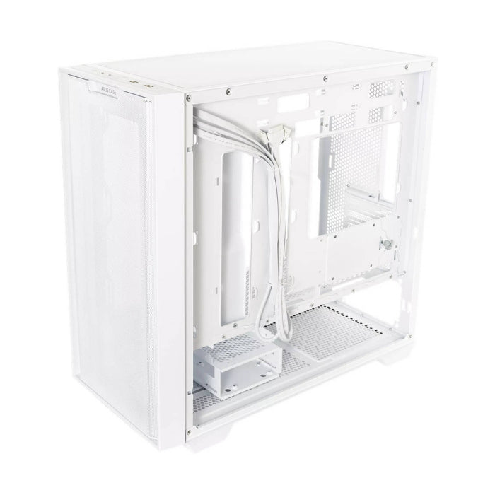 Asus A21 Micro ATX Tempered Glass Side Panel Case Without Fan - White