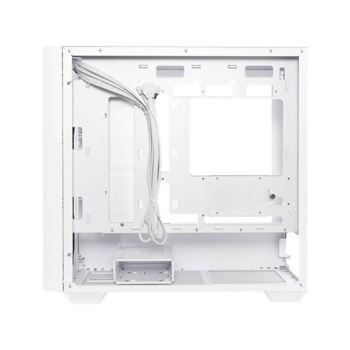 Asus A21 Micro ATX Tempered Glass Side Panel Case Without Fan - White