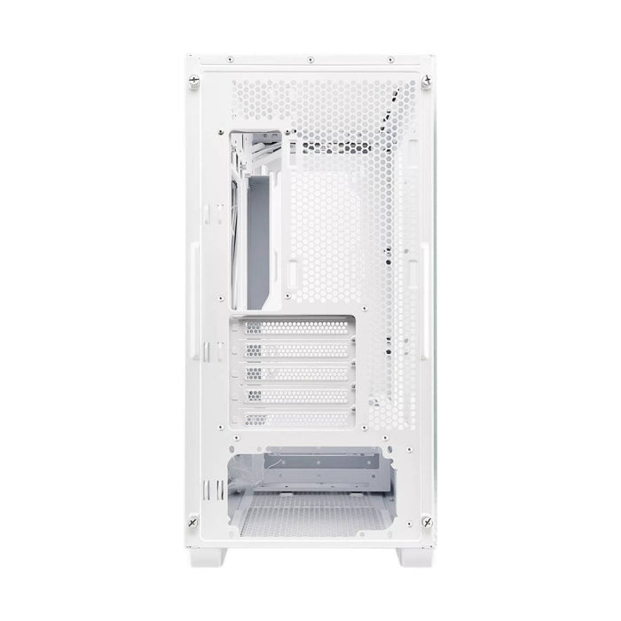 Asus A21 Micro ATX Tempered Glass Side Panel Case Without Fan - White