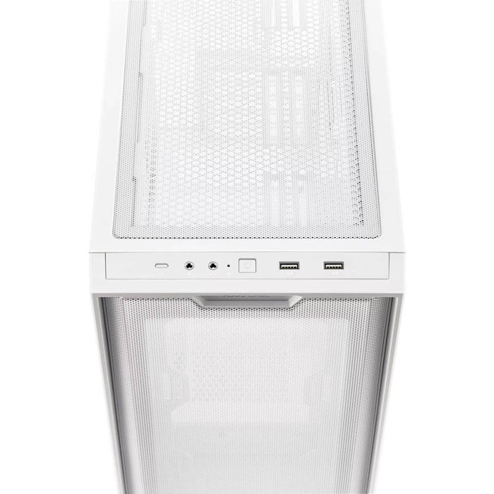 Asus A21 Micro ATX Tempered Glass Side Panel Case Without Fan - White