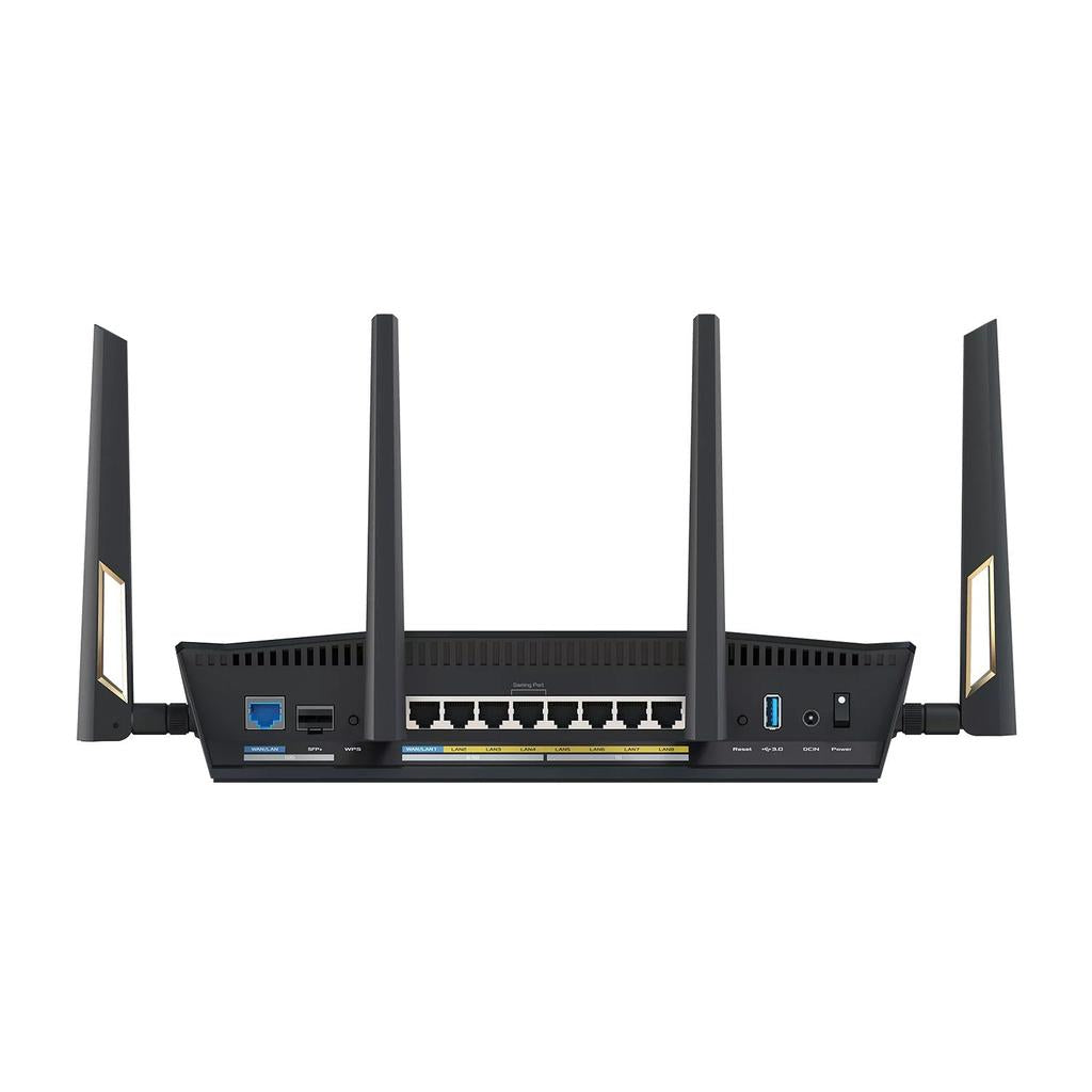 Asus BE7200 Dual Band RT-BE88U Performance Wifi 7 Extendable Router, 2.6Hz Quad-Core CPU, Dual 10GE Port