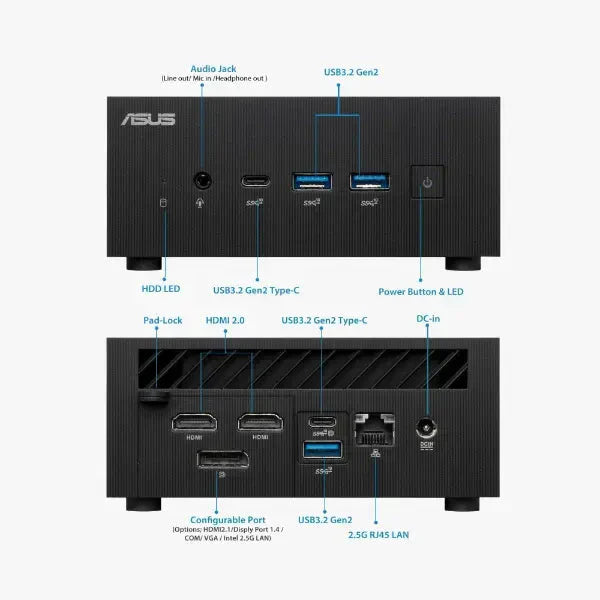 Asus Expert Center PN64-B Barebone Mini PC |12th Gen| Intel Core i7