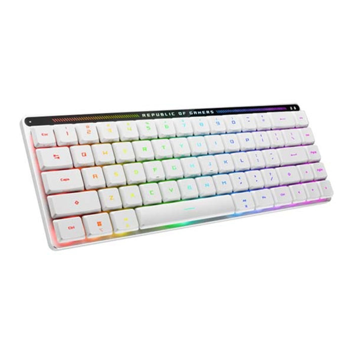 Asus M603 Rog Falchion 65% Wireless Optical Mechanical Gaming Keyboard RX Red Low-Profile Switch Linear & Swift (Arabic) - White