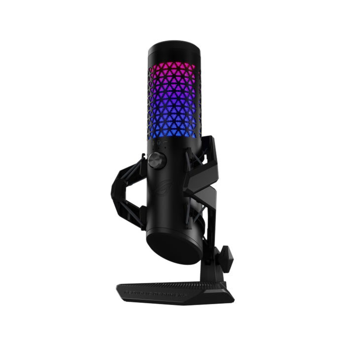 Asus Rog Carnyx USB Gaming Microphone One-Touch Mute Button,Bulit-In Pop Filter,Multi-Functional Control Knob,Metal Shock Mount - Black