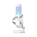 Asus Rog Carnyx USB Gaming Microphone One-Touch Mute Button,Bulit-In Pop Filter,Multi-Functional Control Knob,Metal Shock Mount - White