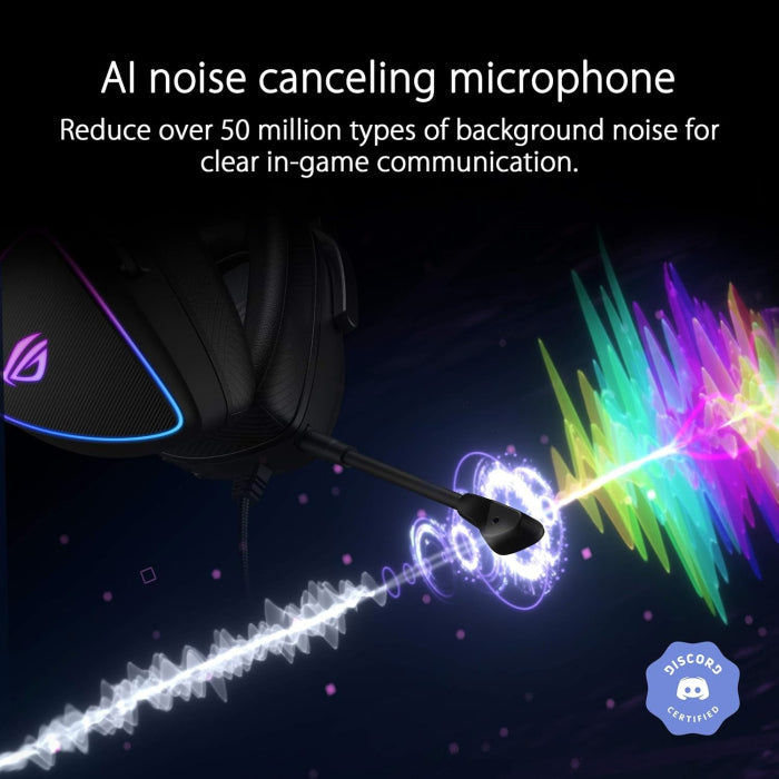 Asus Rog Delta S RGB Quad-DAC Wired Gaming Headset - Black