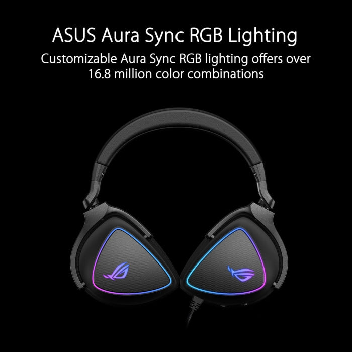 Asus Rog Delta S RGB Quad-DAC Wired Gaming Headset - Black