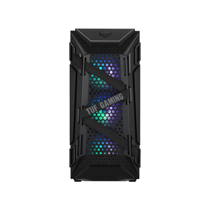 Asus TUF Gaming GT301 Mid-Tower Tempered Glass Side Panel Case with HoneyComb Front Panel & 3 ARGB Fans + 1 Rear Fan - Black