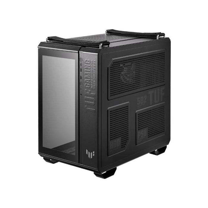 Asus TUF Gaming GT502 PLUS Mid Tower Steel Plastic TG Front Side & Left Side Tempered Glass Panel Case - Black