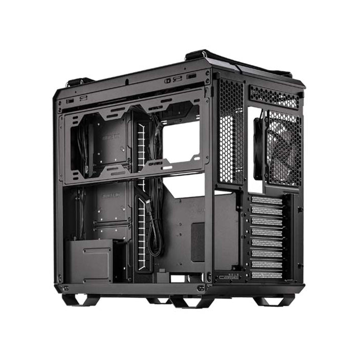 Asus TUF Gaming GT502 PLUS Mid Tower Steel Plastic TG Front Side & Left Side Tempered Glass Panel Case - Black