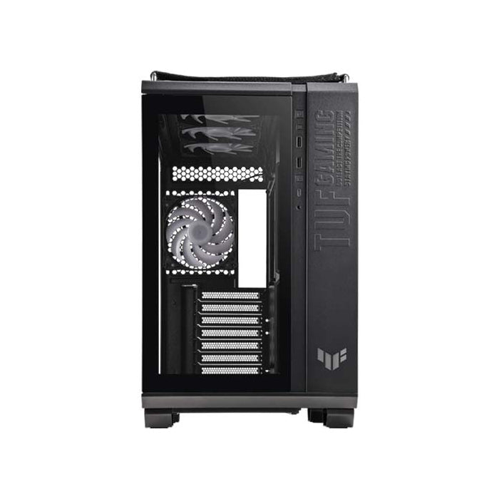 Asus TUF Gaming GT502 PLUS Mid Tower Steel Plastic TG Front Side & Left Side Tempered Glass Panel Case - Black