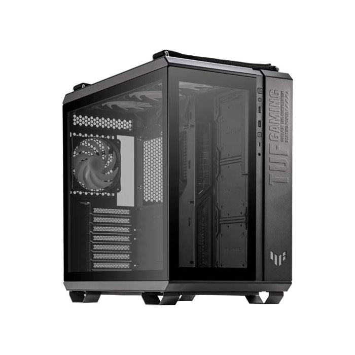 Asus TUF Gaming GT502 PLUS Mid Tower Steel Plastic TG Front Side & Left Side Tempered Glass Panel Case - Black