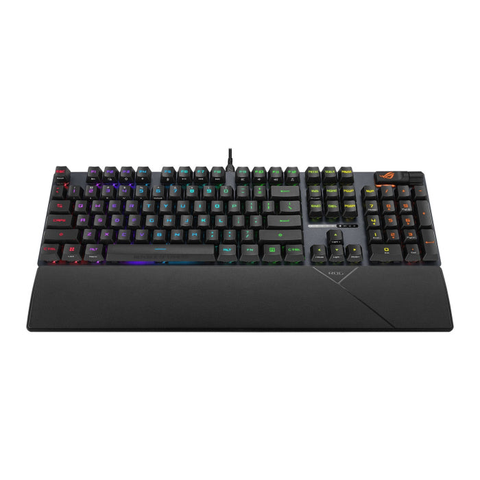 Asus XA11 Rog Strix Scope II Wired Optical Mechanical Gaming Keyboard RX Red Switch Linear & Swift (Arabic) - Black