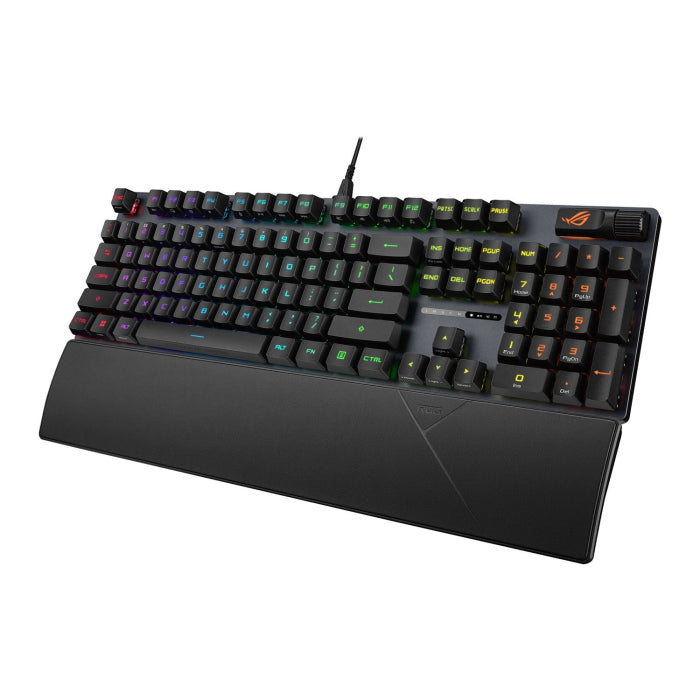 Asus XA11 Rog Strix Scope II Wired Optical Mechanical Gaming Keyboard RX Red Switch Linear & Swift (Arabic) - Black