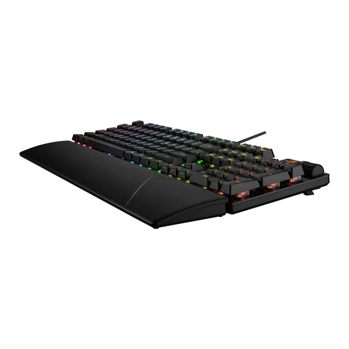 Asus XA11 Rog Strix Scope II Wired Optical Mechanical Gaming Keyboard RX Red Switch Linear & Swift (Arabic) - Black
