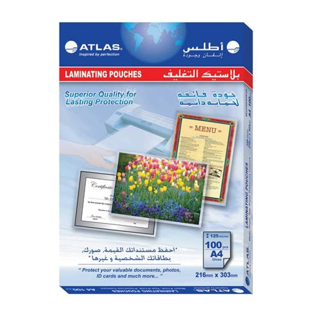 Atlas Lamination Pouch A4 125 Micron