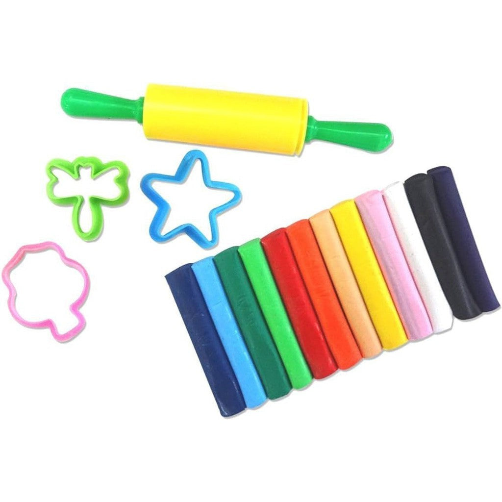 Modeling Clay - Set Of 12 Color With 4 Cutters
