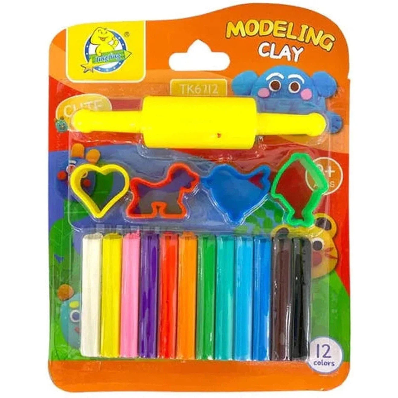 Modeling Clay - Set Of 12 Color With 4 Cutters