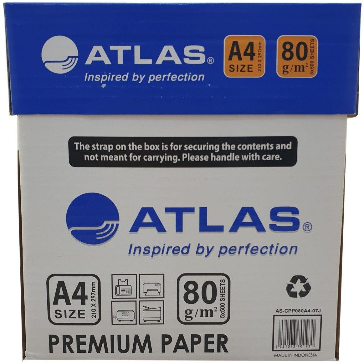 Atlas Photocopy Paper A3 80Gsm Carton