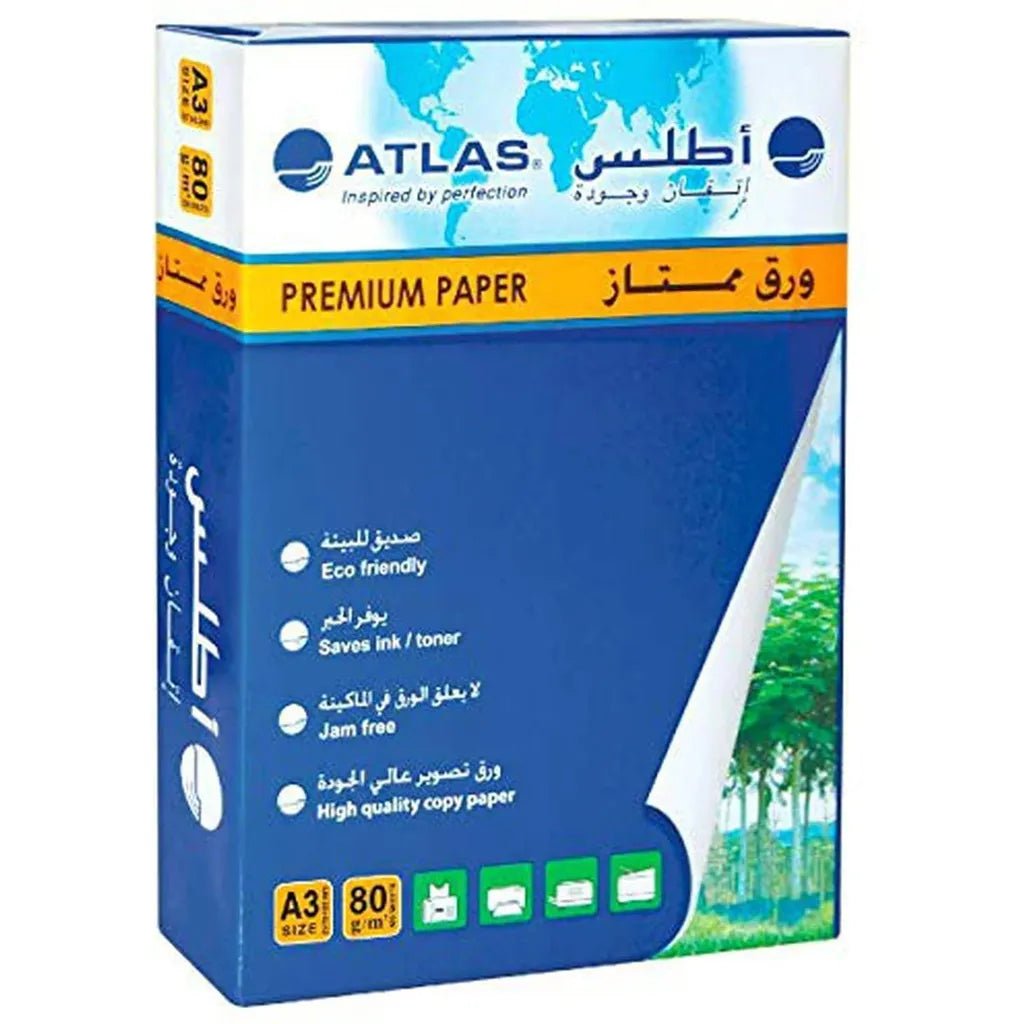 Atlas Photocopy Paper A3 80Gsm Ream