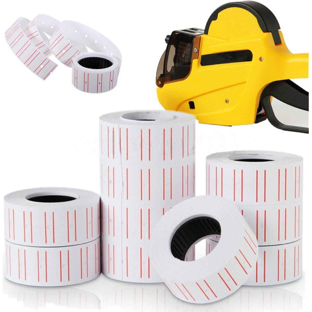 Atlas Price Labels Sticker Single Row 21Mmx12Mm 20Roll/Shrink