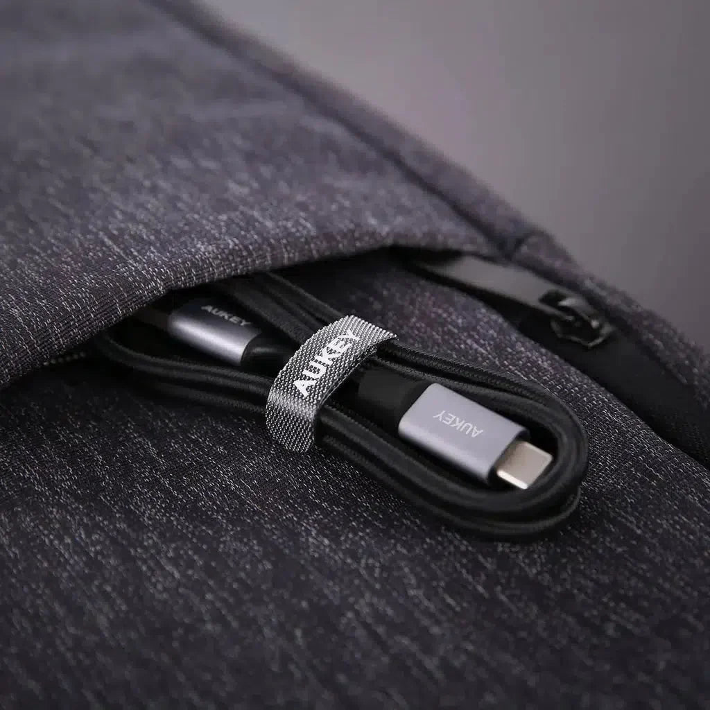 AUKEY CB-CMD1 1M USB A To USB C Quick Charge 3.0 Durable Braided Nylon Cable (3 Pack)