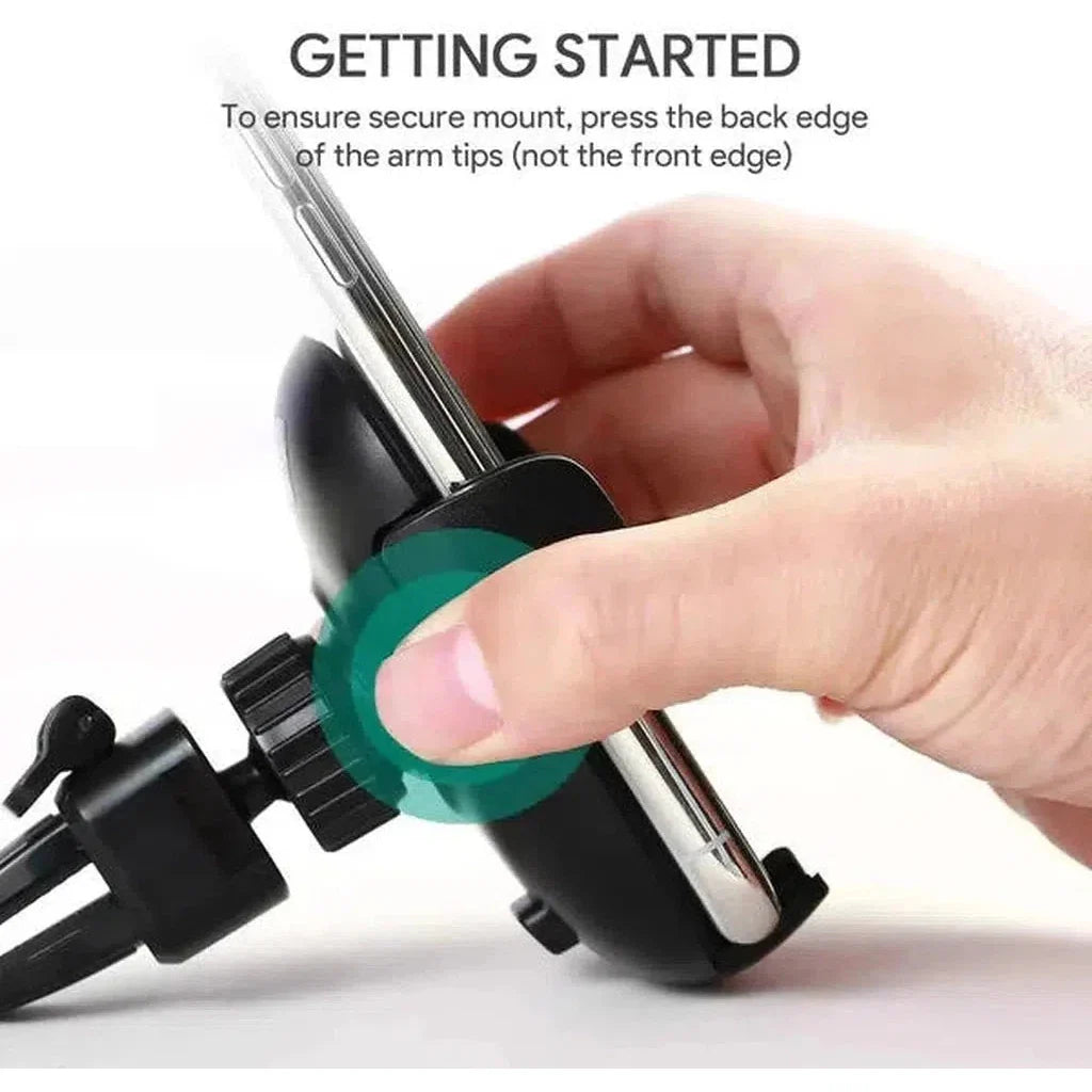 Aukey 360-Degree Flexible Car Air Vent Phone Holder Car Mount – Black
