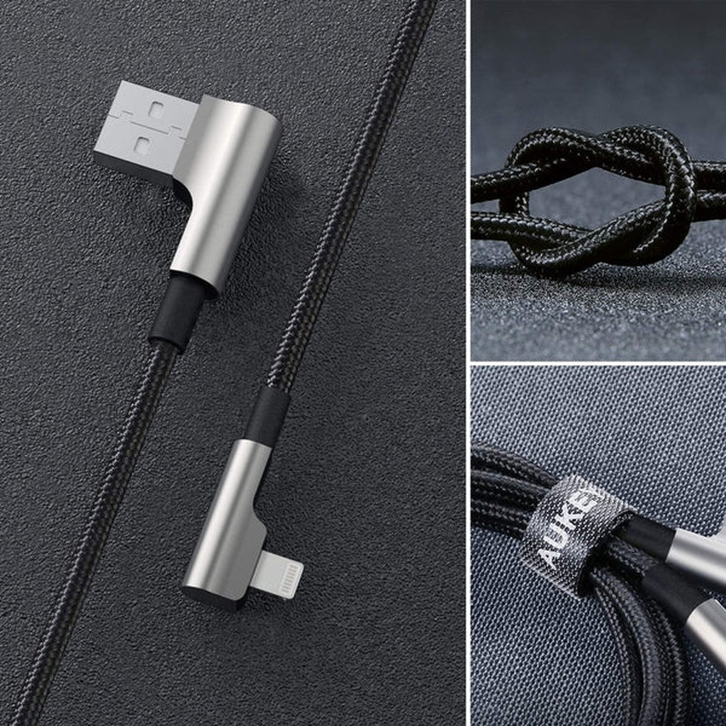 AUKEY CB-BAL6 Right Angle Gaming MFi Lighting Cable