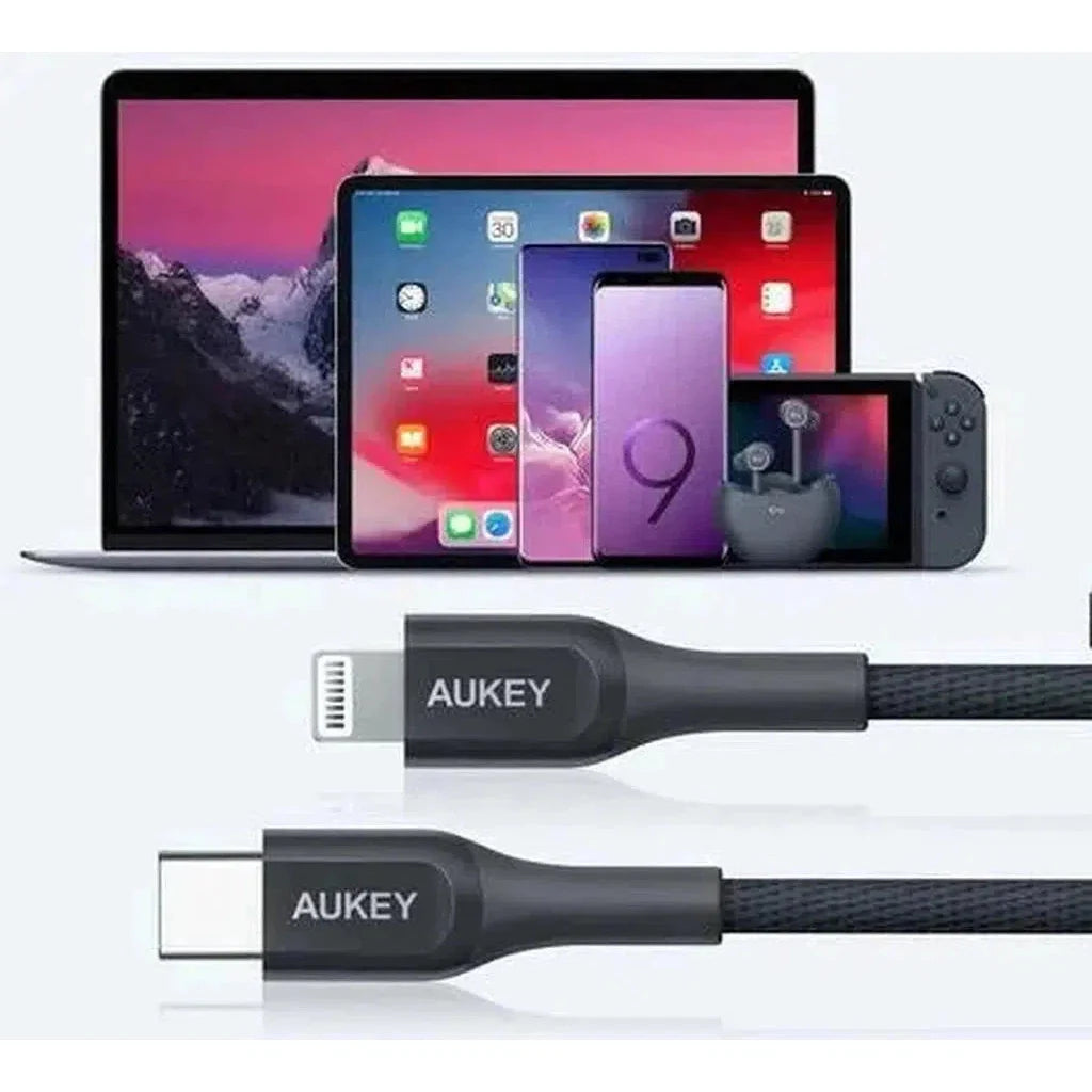 Aukey Kevlar Core Lightning To 1.2M Usb-C Cable