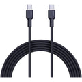 Aukey Nylon Braided Usb-C To Usb-C 1M Cable - Black