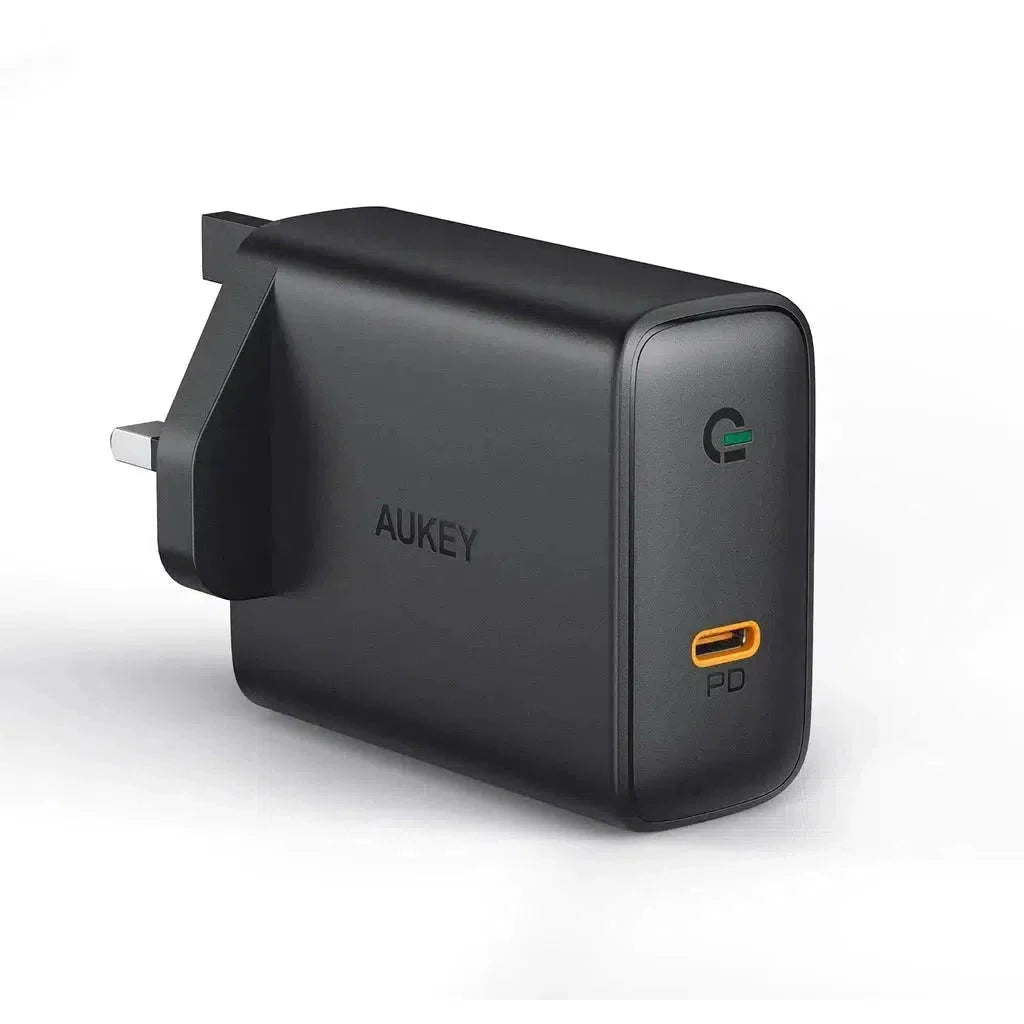 Aukey Pa-D4 Bk 60W Pd Wall Charger With Gan Power Tech With C To C Cable
