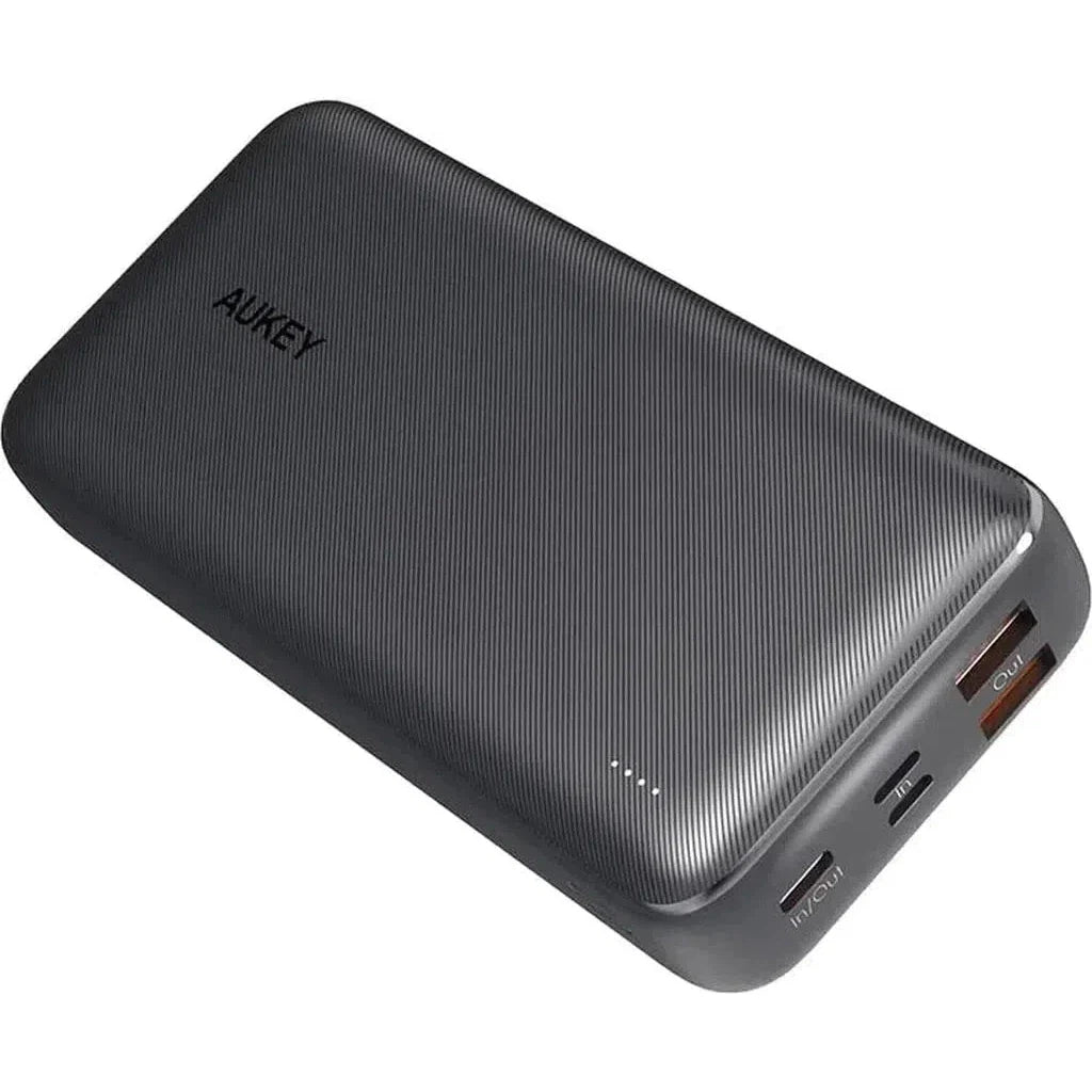 Aukey Pb-N74S 20000Mah Power Bank With 18W Power Delivery & Qc 3.0 - Black