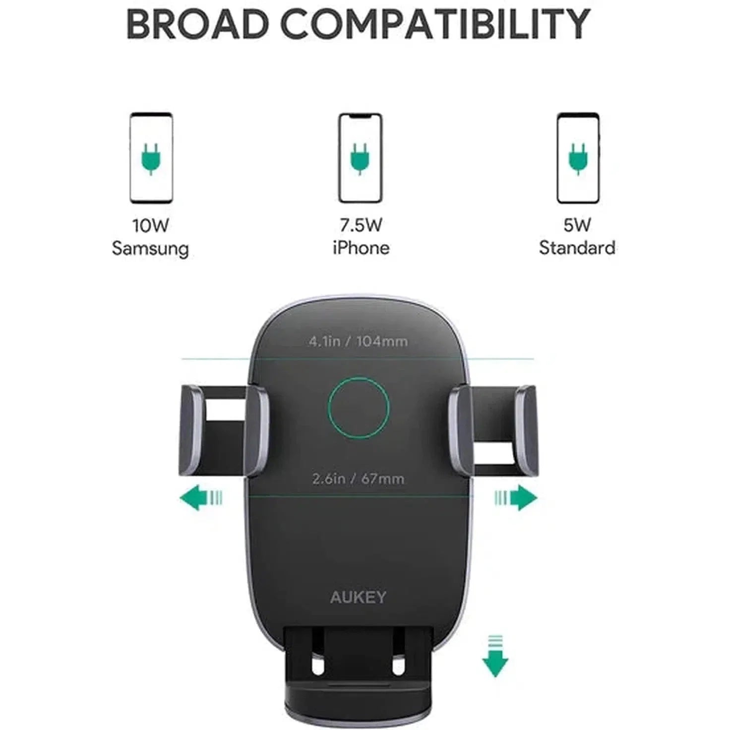 Aukey Wireless 10W Charging Phone Mount