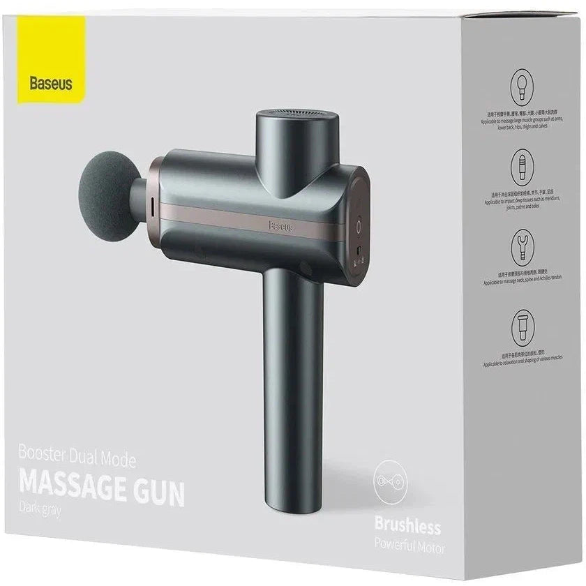 BASEUS BOOSTER DUAL MODE MASSAGE GUN DARK GRAY