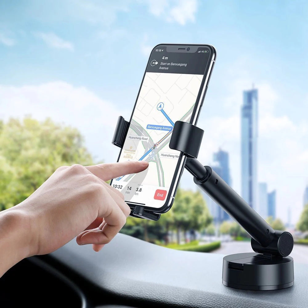BASEUS CAR MOUNT HOLDER W SUCTION BASE BLK