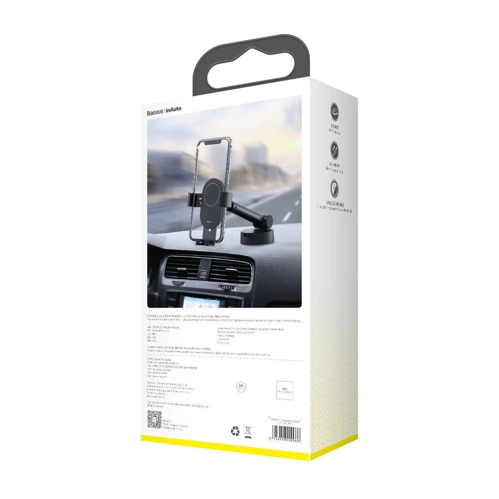 BASEUS CAR MOUNT HOLDER W SUCTION BASE BLK
