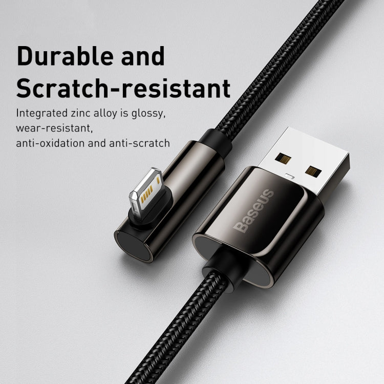BASEUS DATA CABLE USB TO LIGHTNING 2.4A 2M  BLACK