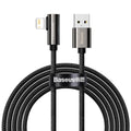 BASEUS DATA CABLE USB TO LIGHTNING 2.4A 2M  BLACK