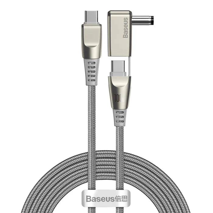 BASEUS FLASH SERIES ONE-FOR-TWO FAST CHARGING DATA CABLE WITH SQUARE HEAD