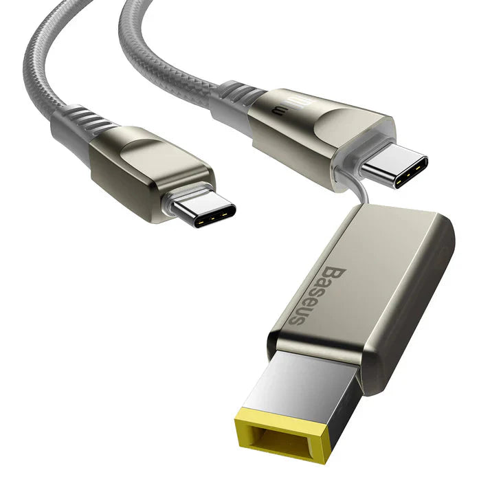 BASEUS FLASH SERIES ONE-FOR-TWO FAST CHARGING DATA CABLE WITH SQUARE HEAD