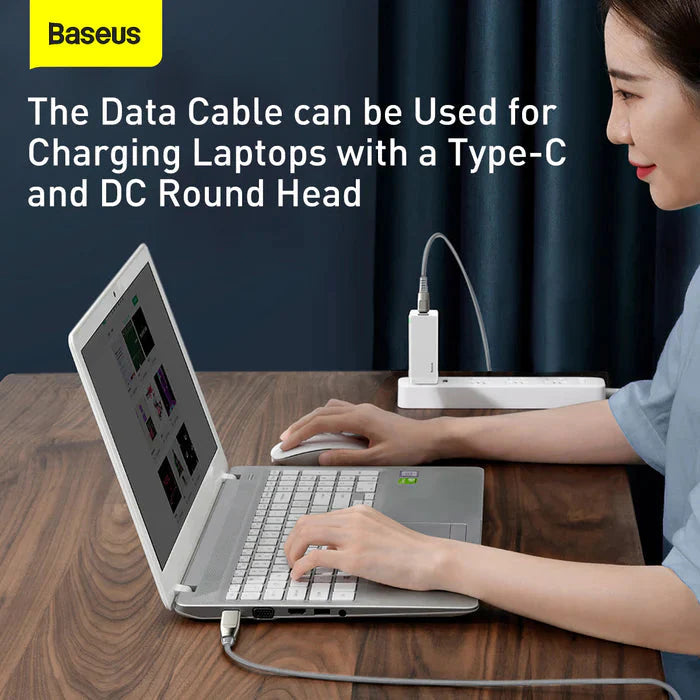 BASEUS FLASH SERIES ONE-FOR-TWO FAST CHARGING DATA CABLE WITH SQUARE HEAD